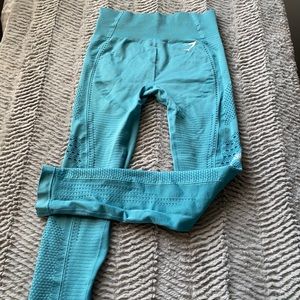 GYMSHARK TEAL ENERGY+ LEGGINGS